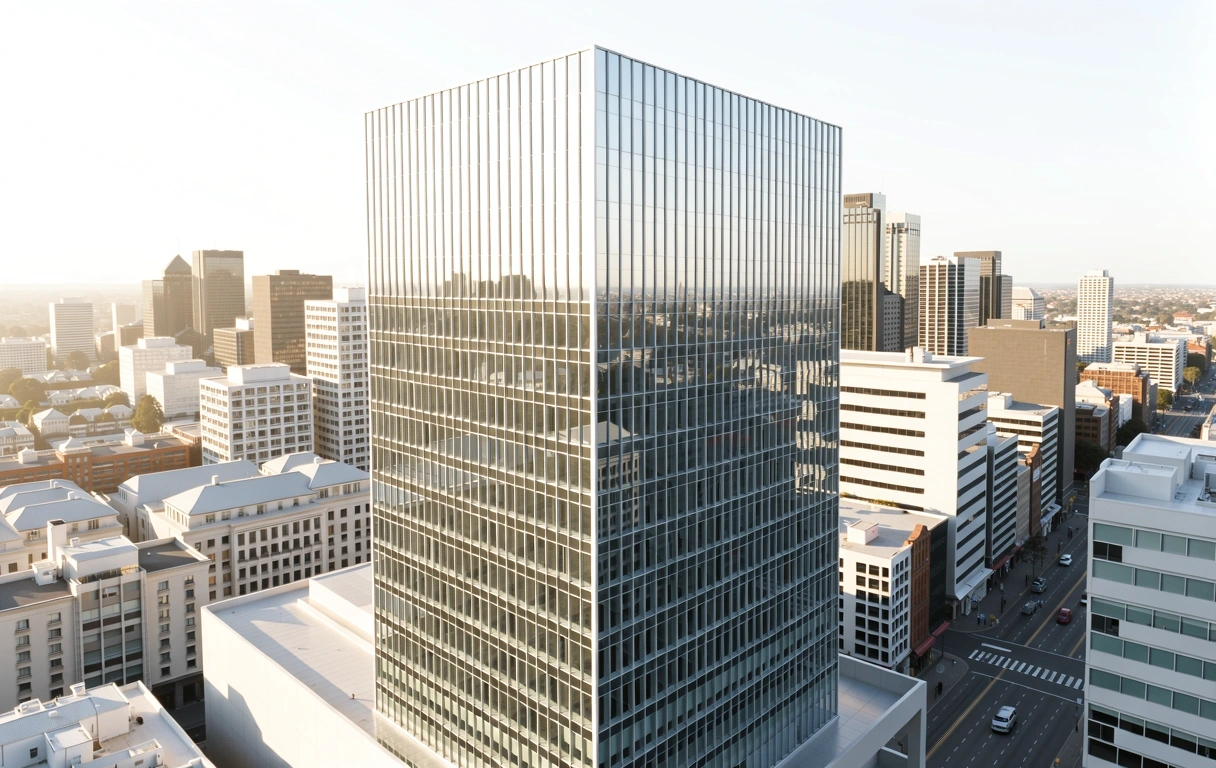 Financial district architecture